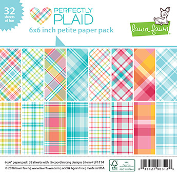 Miss Tiina for Lawn Fawn - Perfectly Plaid Petite Paper Pack