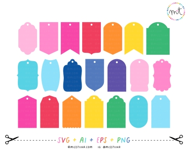 Gift and Clothing Hang Tags 1 SVG