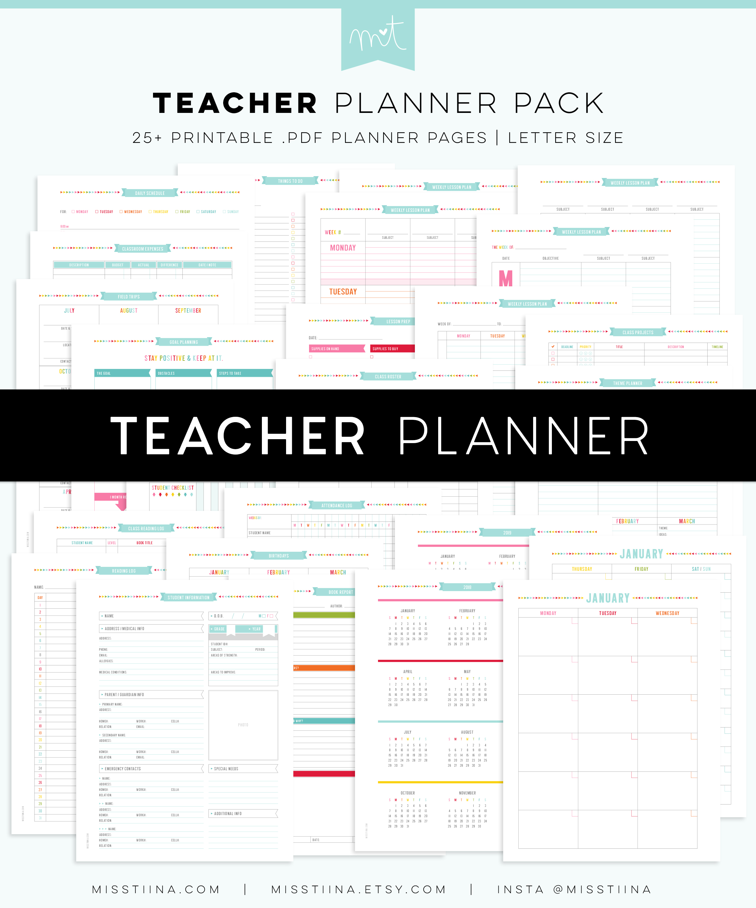 Teacher Daily Planner Worksheet