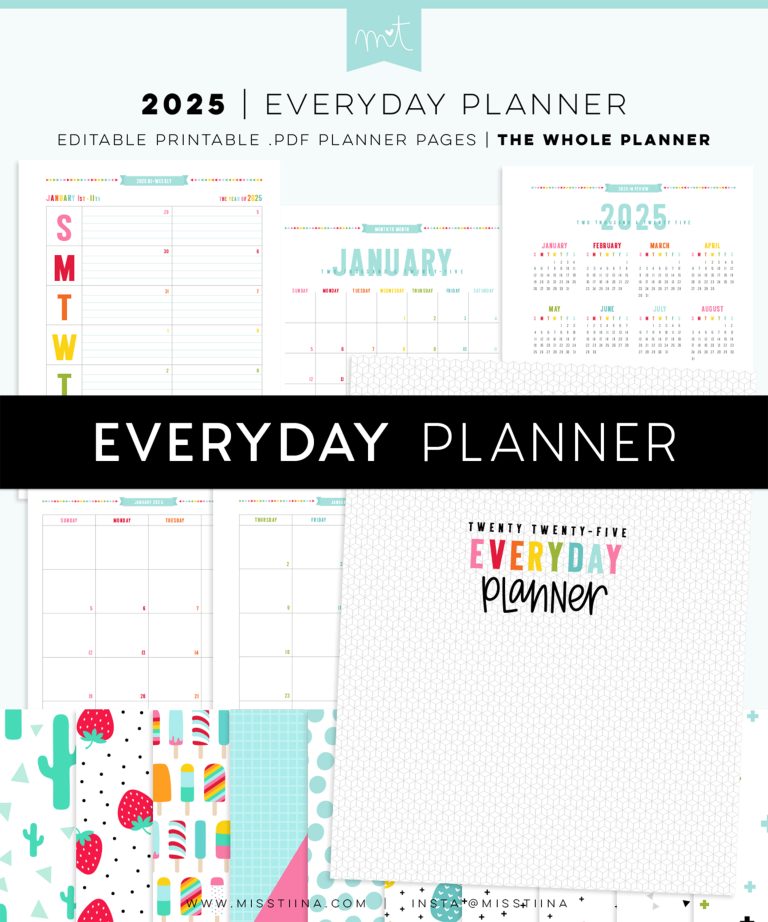 2025 Everyday Planners are here! • Miss Tiina · Tina Raparanta