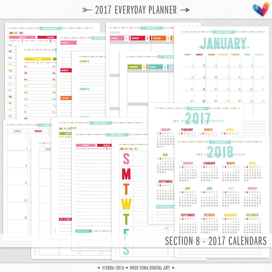 2017 Everyday Planner UPDATE + 50% OFF 2016 • Miss Tiina