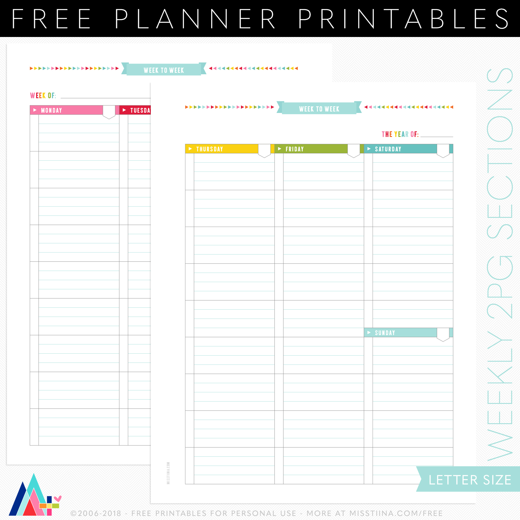 free printable teacher weekly lesson planner