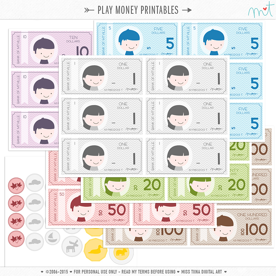 New Vector Saving Up Free Printable Play Money Misstiina Com - 