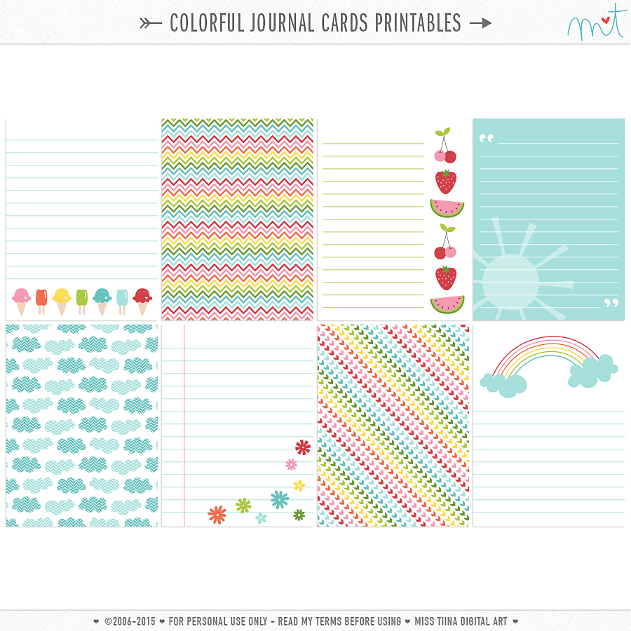 FREE JOURNAL CARD PRINTABLES