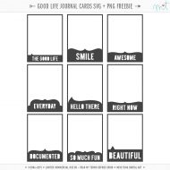 NEW Good Life CU » FREE CU + FREE Printable Journal Cards | MissTiina.com