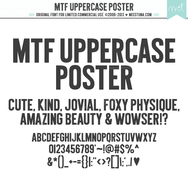 MTF Uppercase Poster