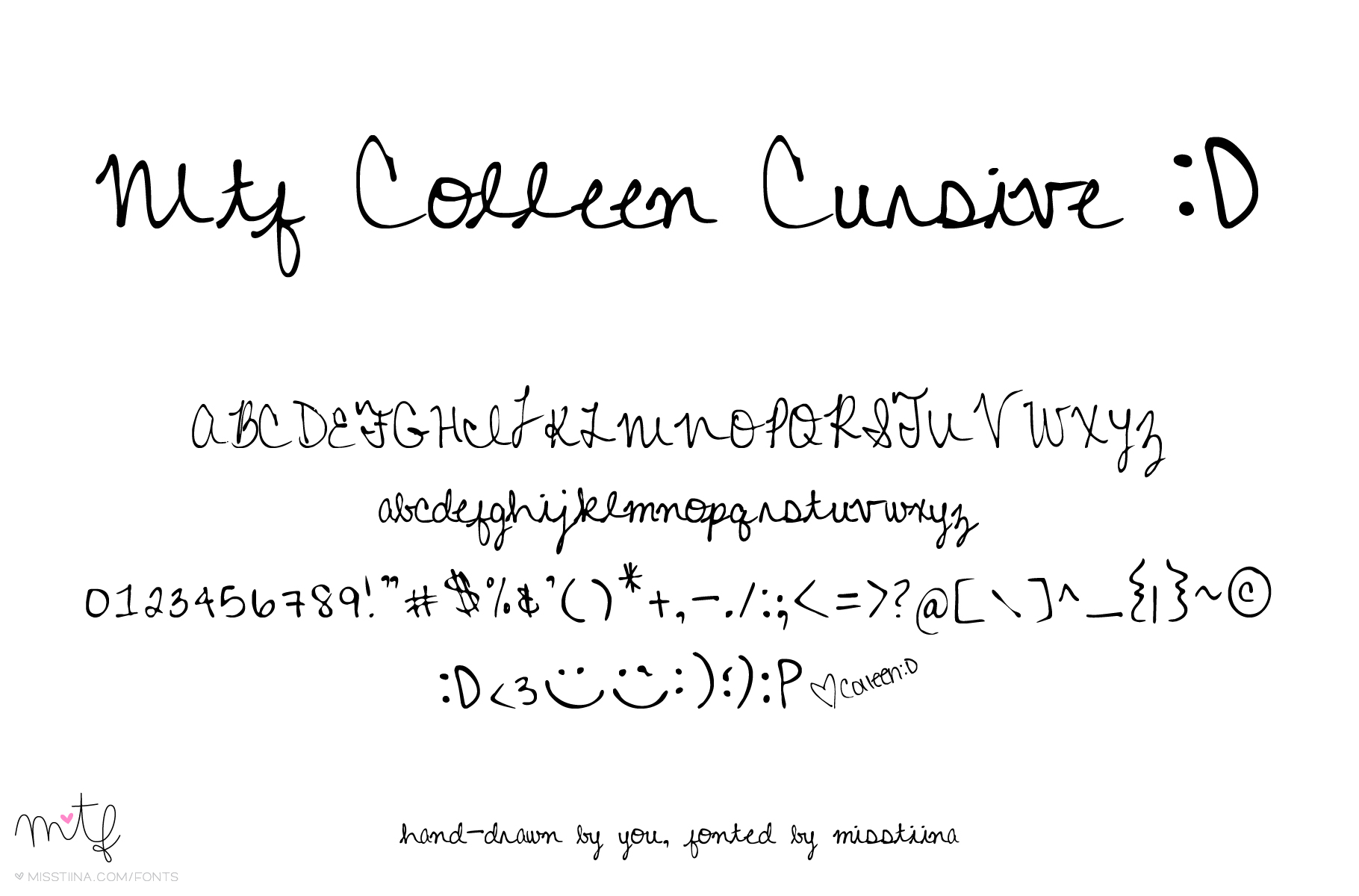 colleen cursive