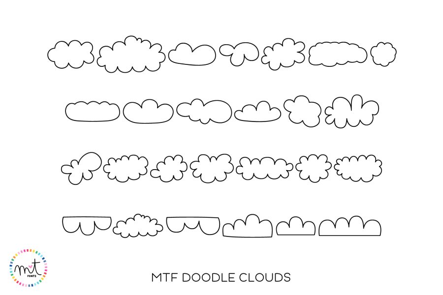 MTF Doodle Clouds Font