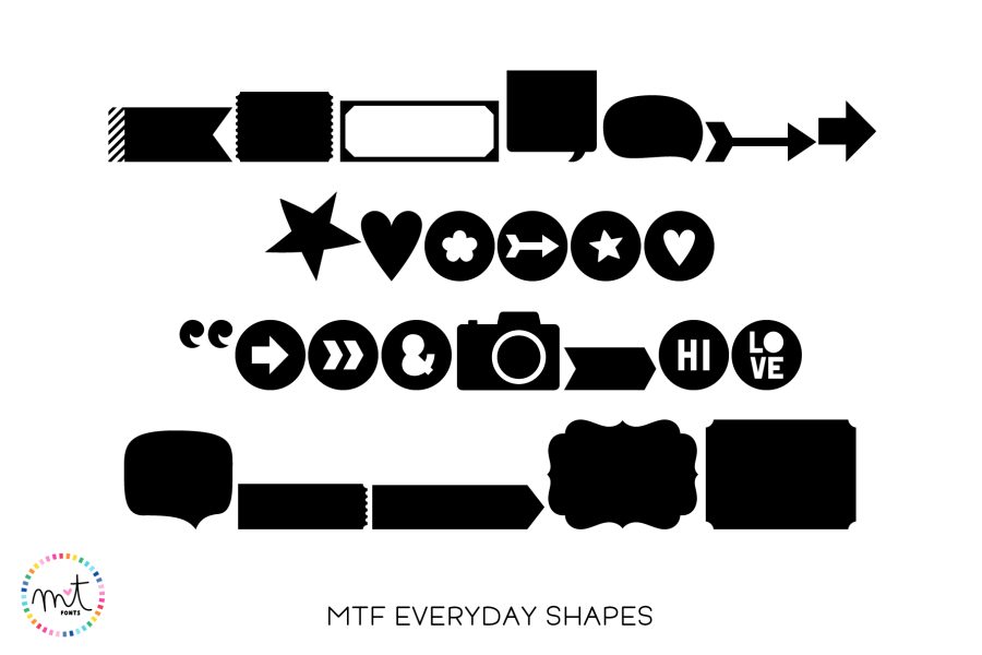 MTF Everyday Shapes Font