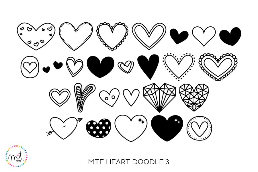 heart doodle 3