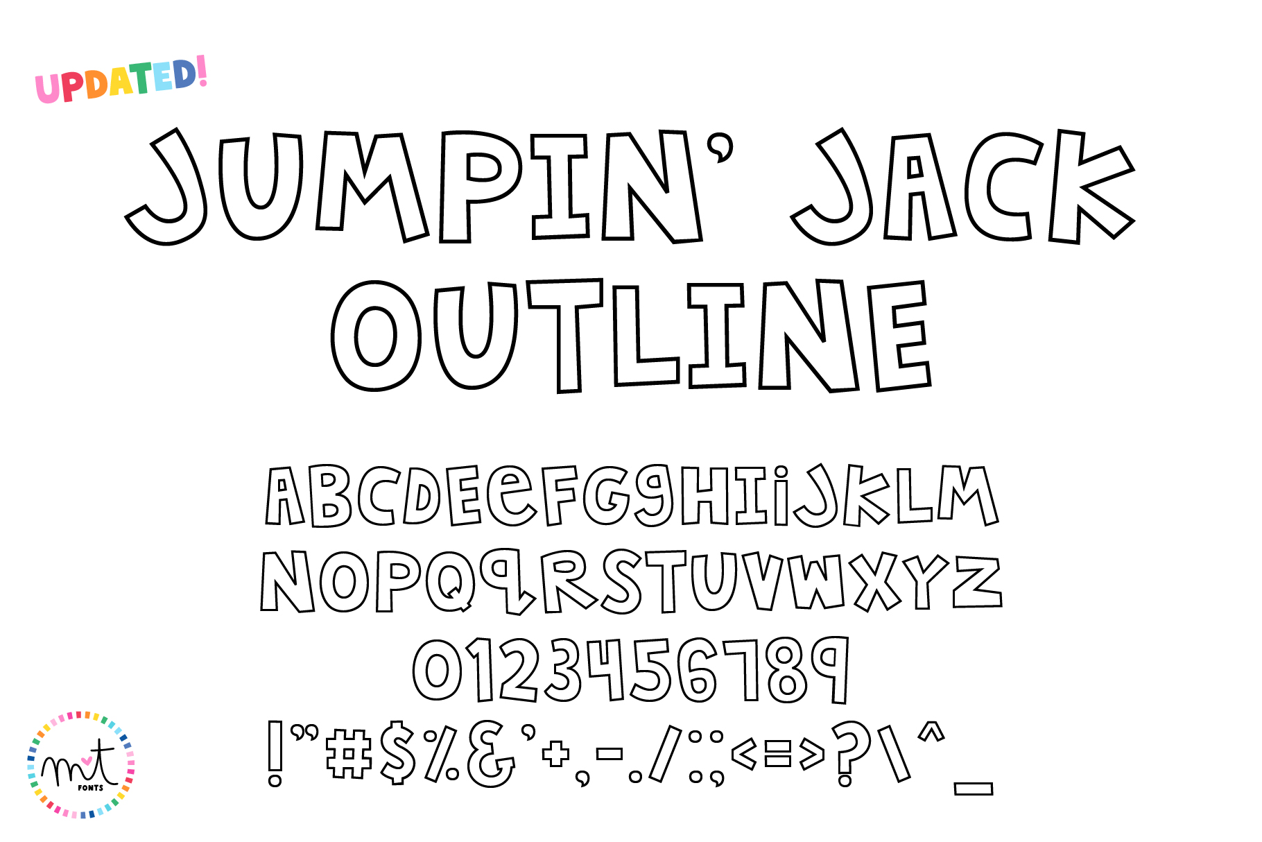jumpin' jack outline