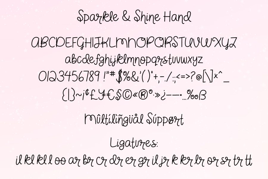 MTF Sparkle and Shine Font