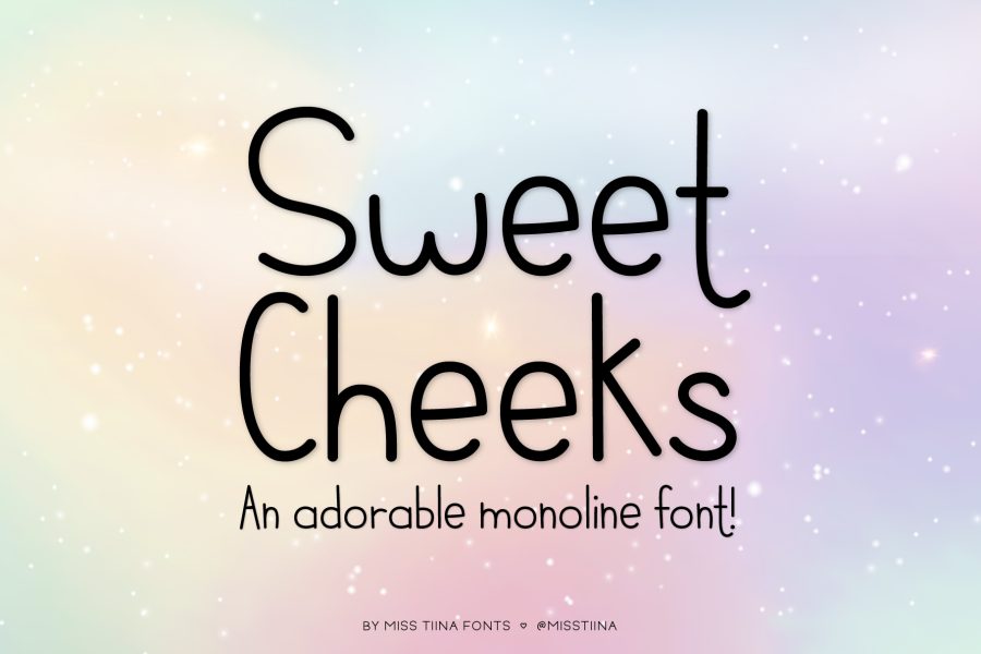 MTF Sweet Cheeks Monoline Font