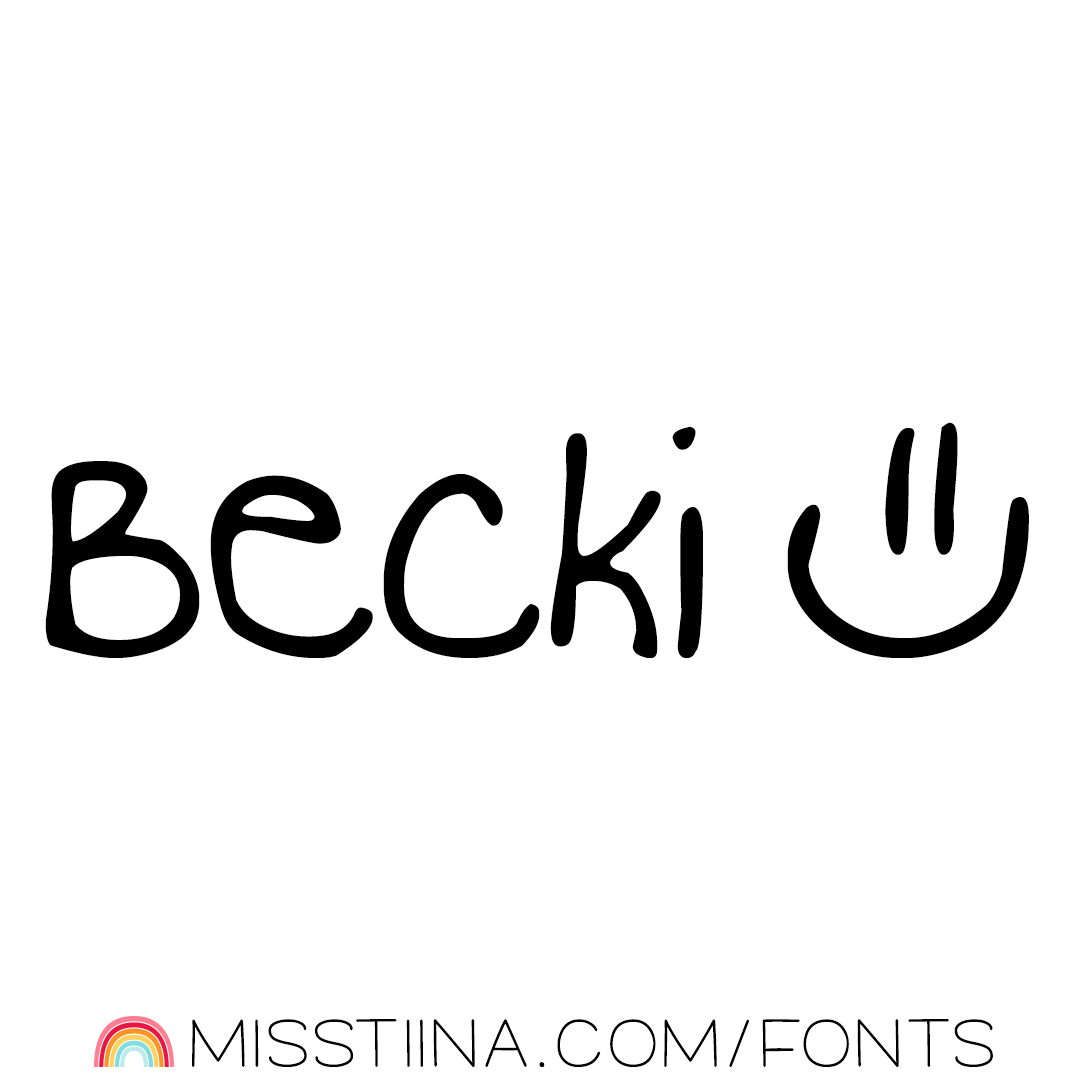 becki font