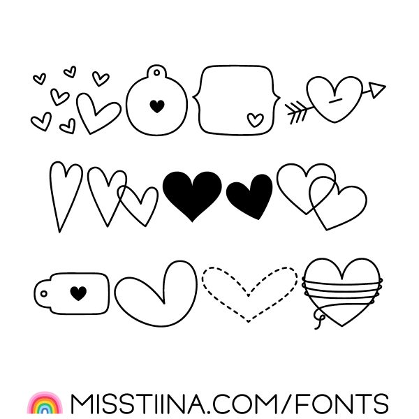 Miss Tiina Fonts • Fun, Cute, Fonts For Cutting, Crafting And Scrapbooking