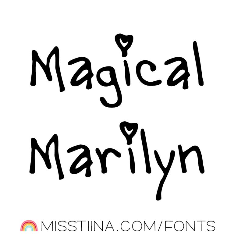 magical marilyn font