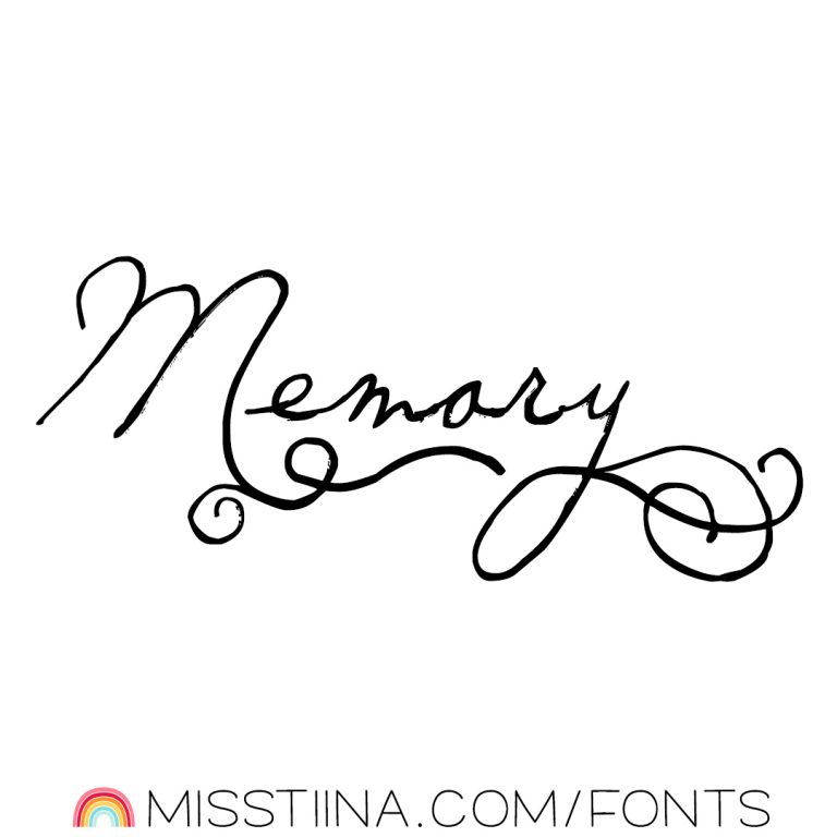 memory font