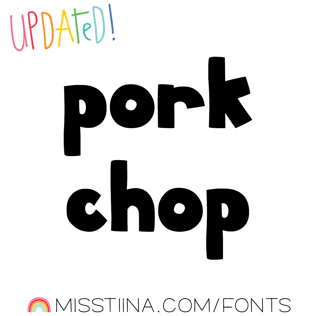 pork chop font