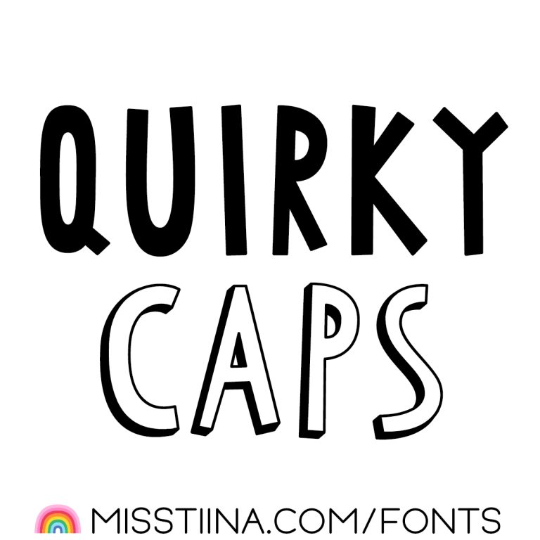 quirky caps