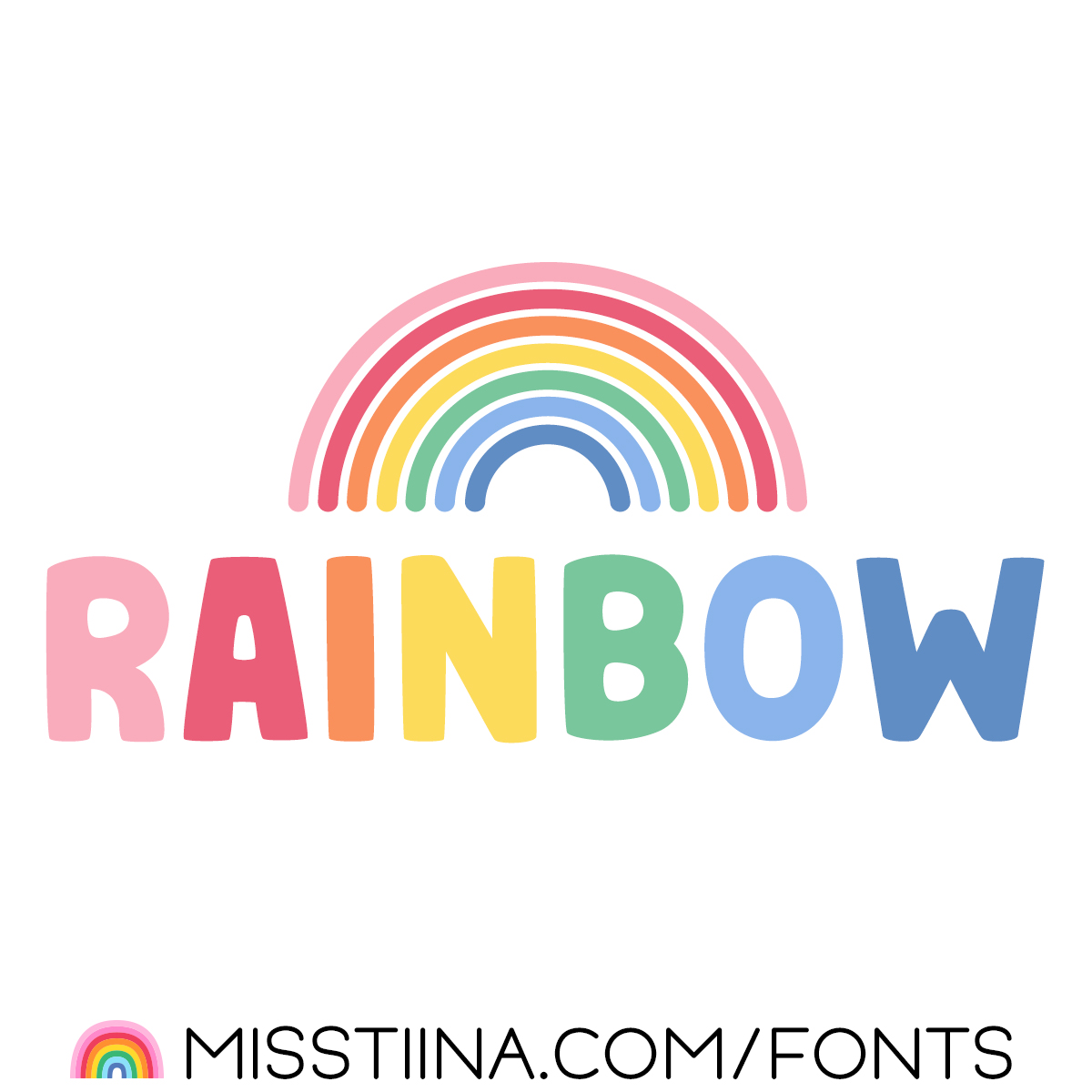MTF Rainbow SVG Color Font