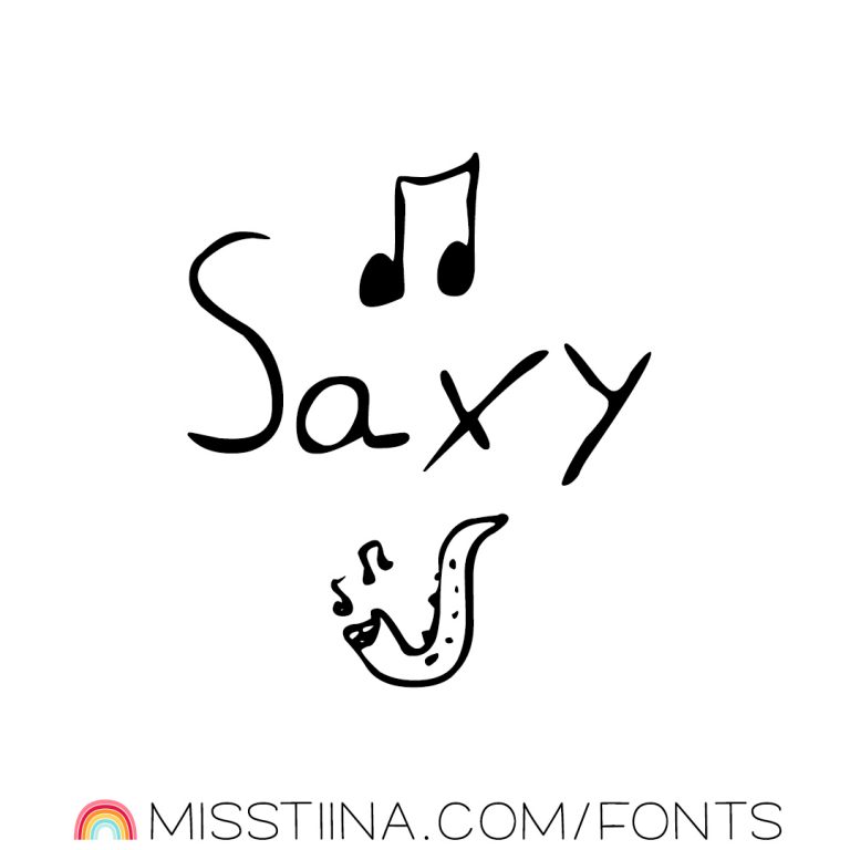 saxy font