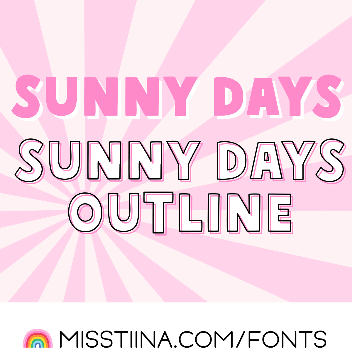 sunny days font