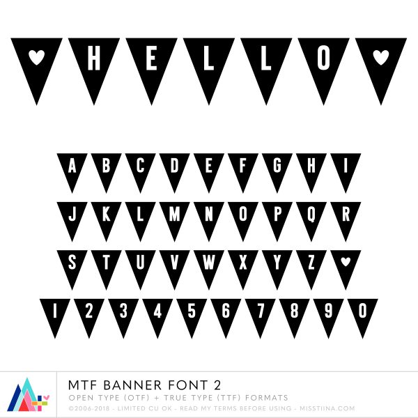 MTF Banner Font 2 • Miss Tiina Fonts