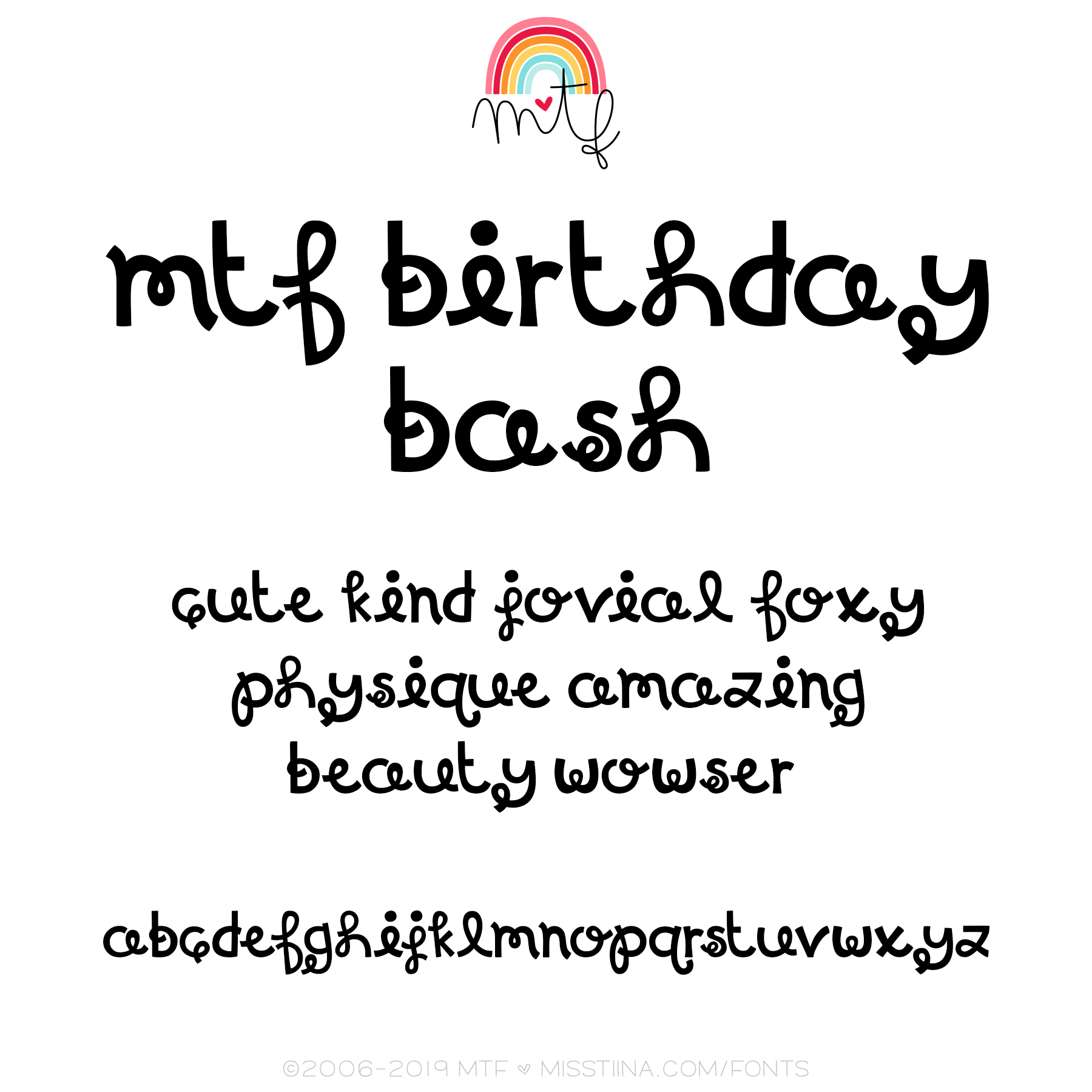 Mtf birthday bash misstiina mtfonts