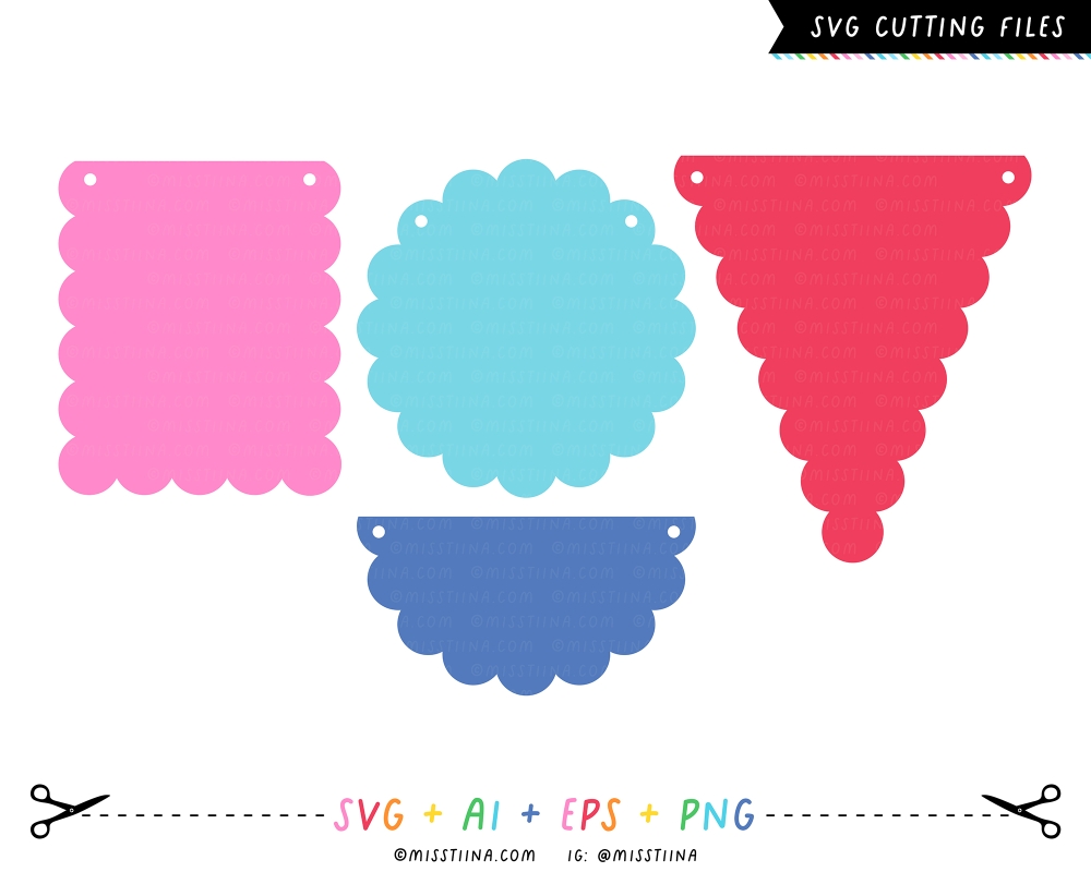 Banners 2 - Scalloped SVG