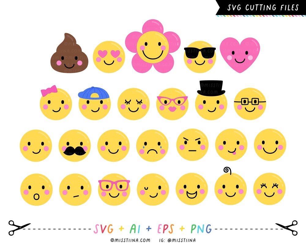 Cheeky Emojis SVG