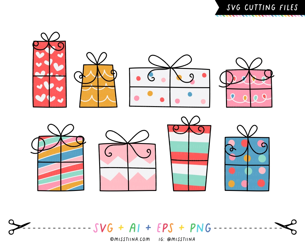 Christmas Wish Presents SVG