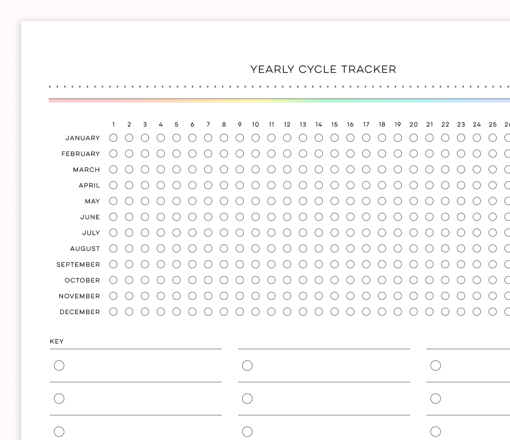 Yearly Cycle Tracker