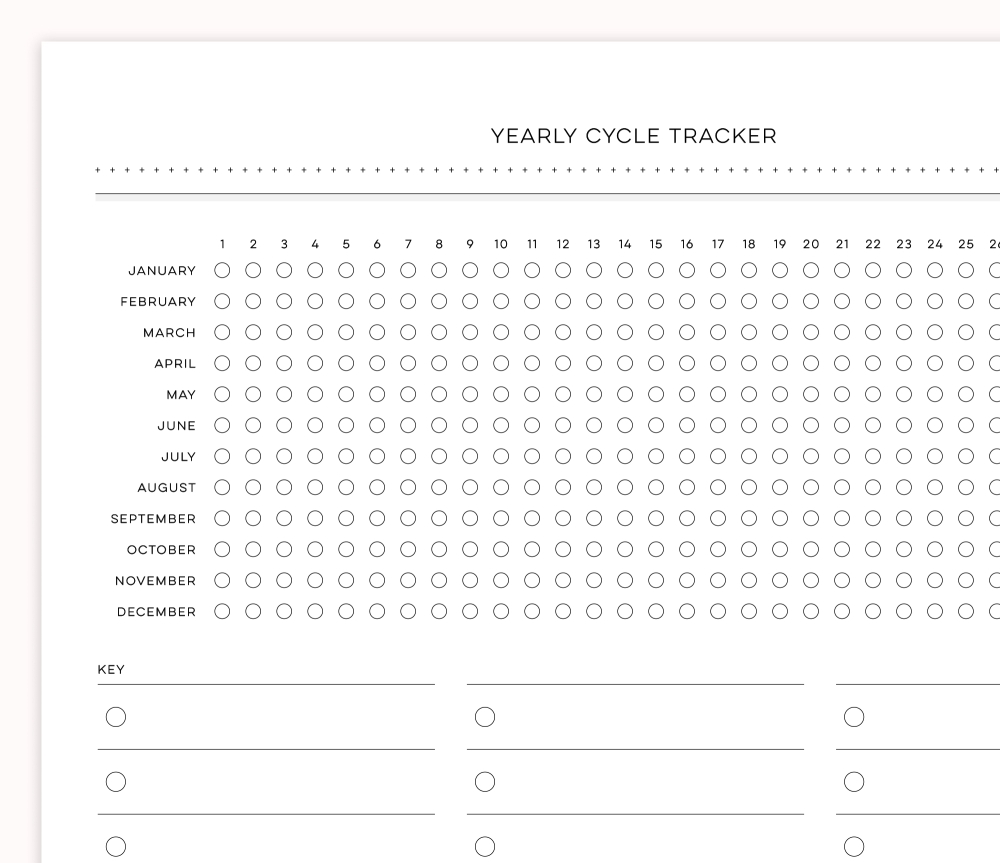 Yearly Cycle Tracker