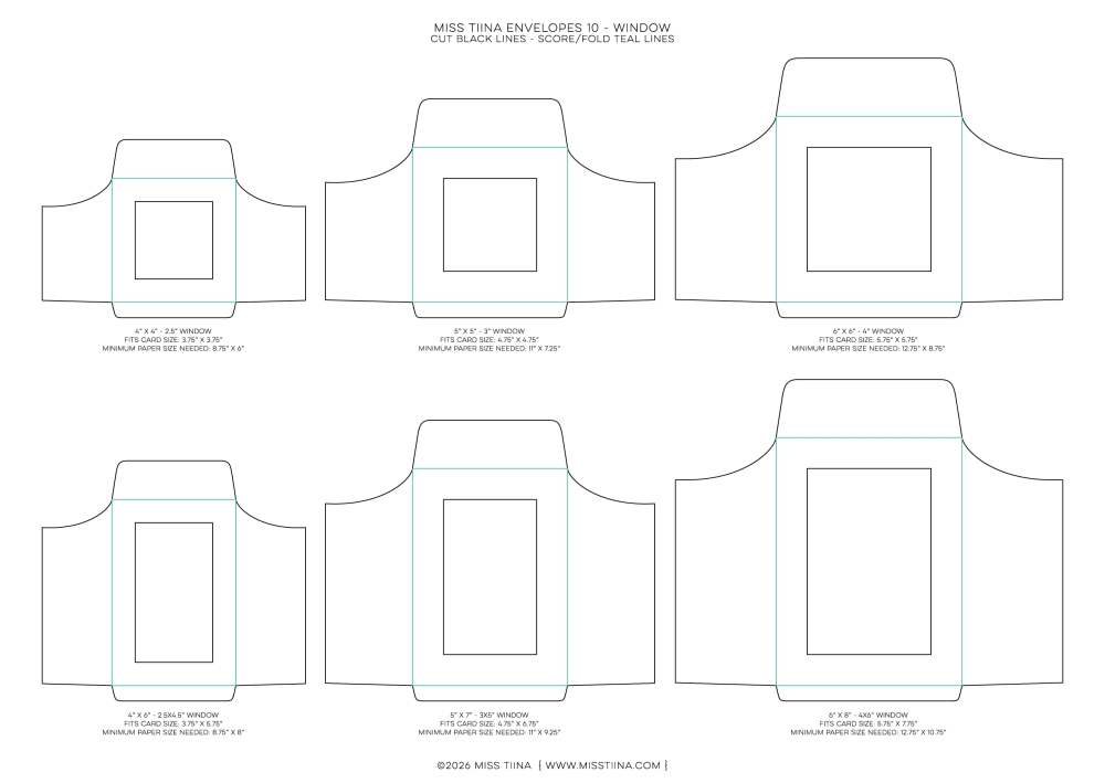 Envelopes 10 Window SVG