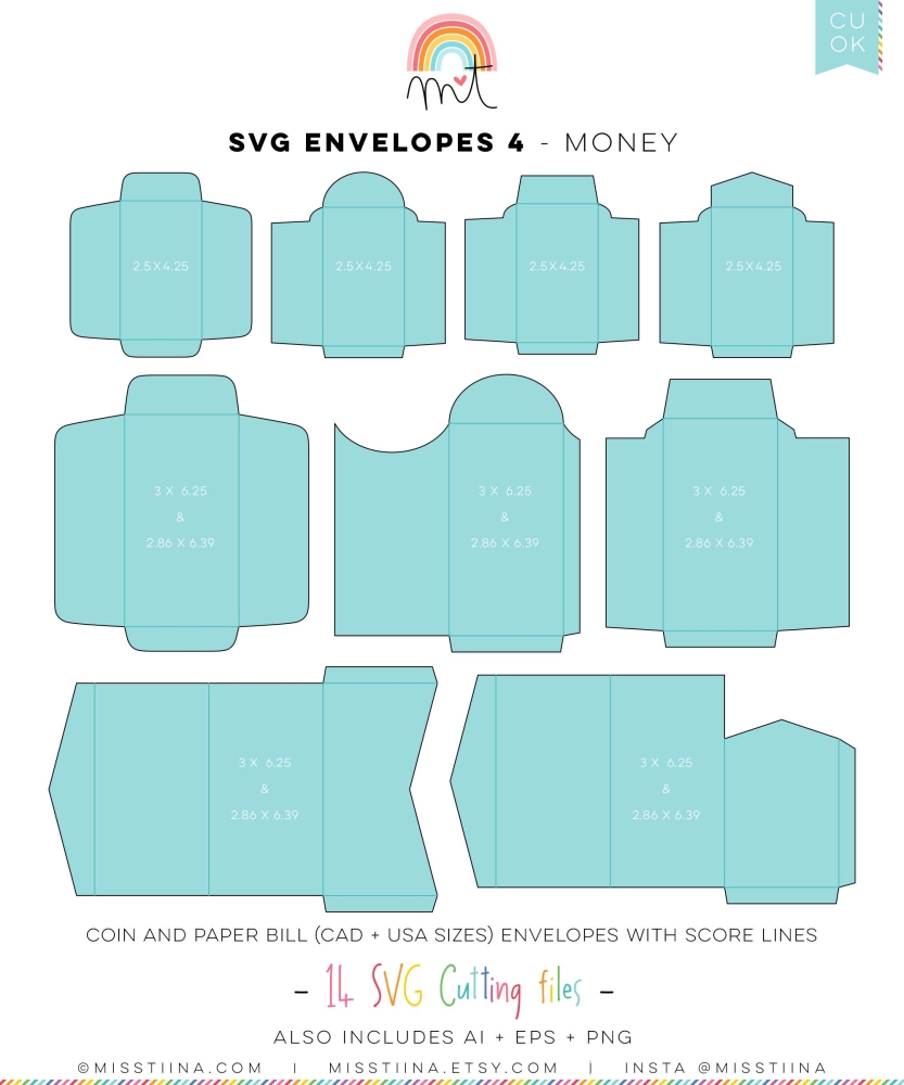 Envelopes 4 - Money SVG