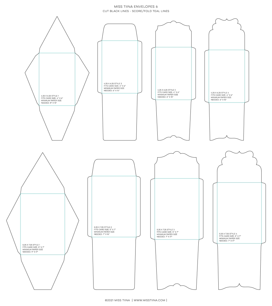 Envelopes 6 - Vertical Card SVG