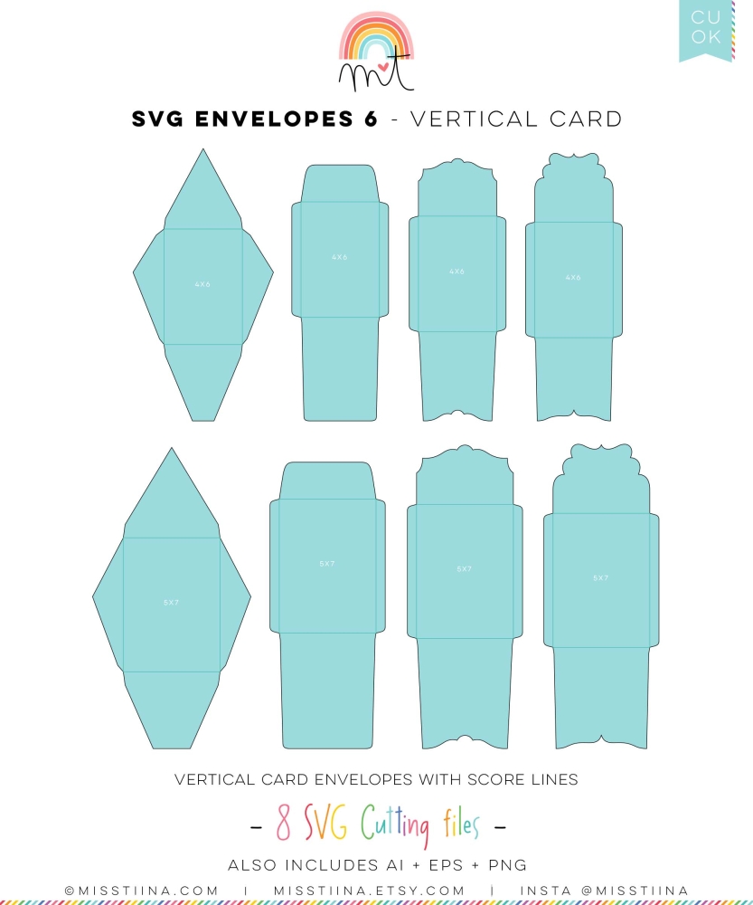 Bundle :: Envelopes 1-9 + Wraps SVG - 2022 Update