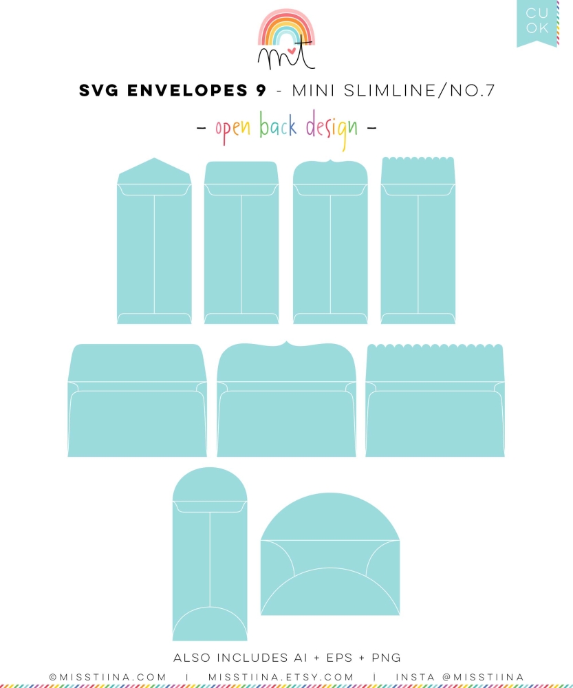 Envelopes 9 Mini Slimline SVG