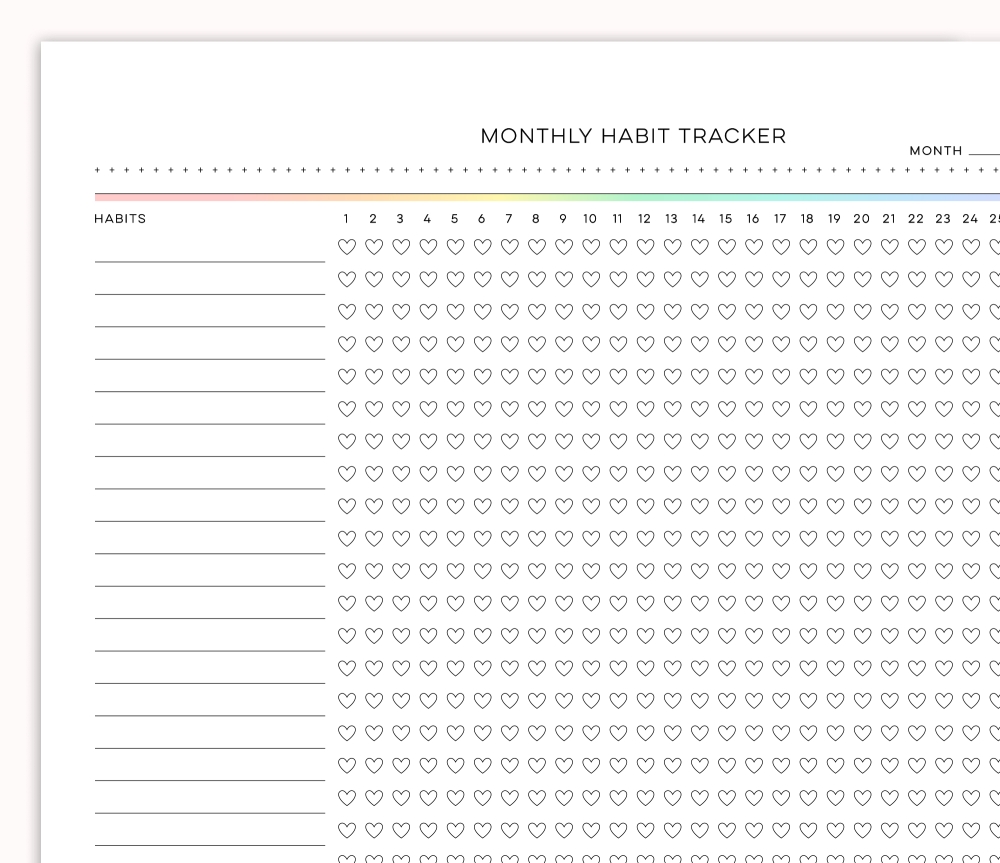 Monthly Habit Tracker