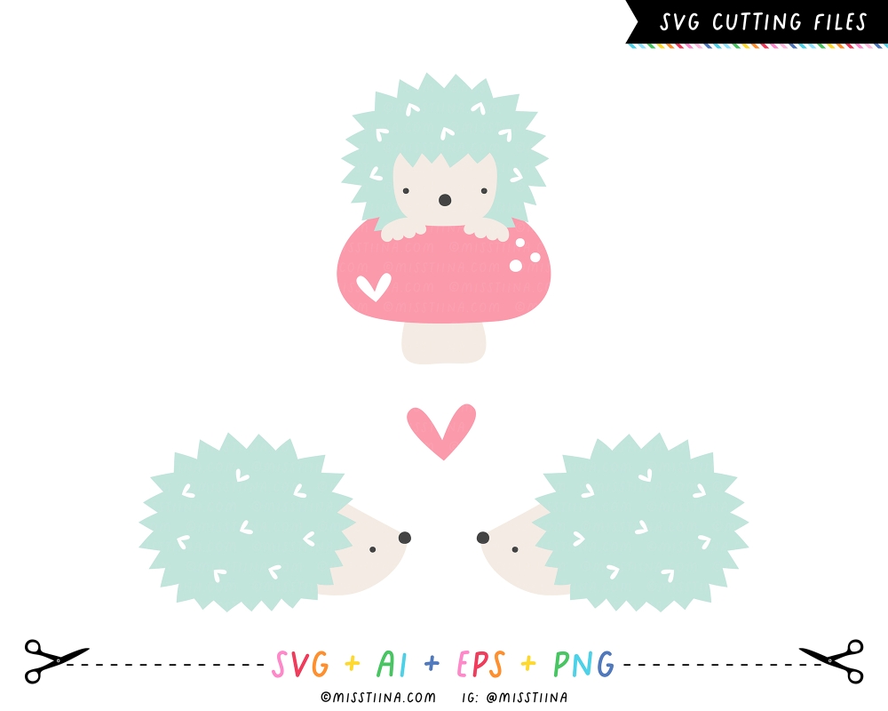 Hedgehog Cuties SVG