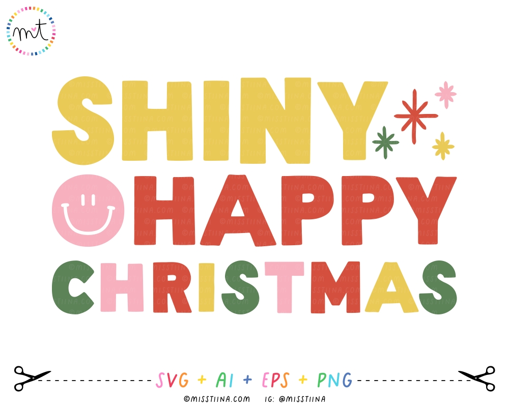 Shiny Happy Christmas SVG