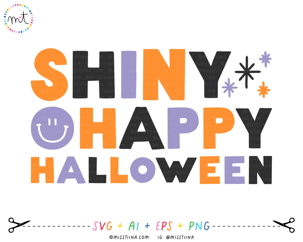 Shiny Happy Halloween SVG