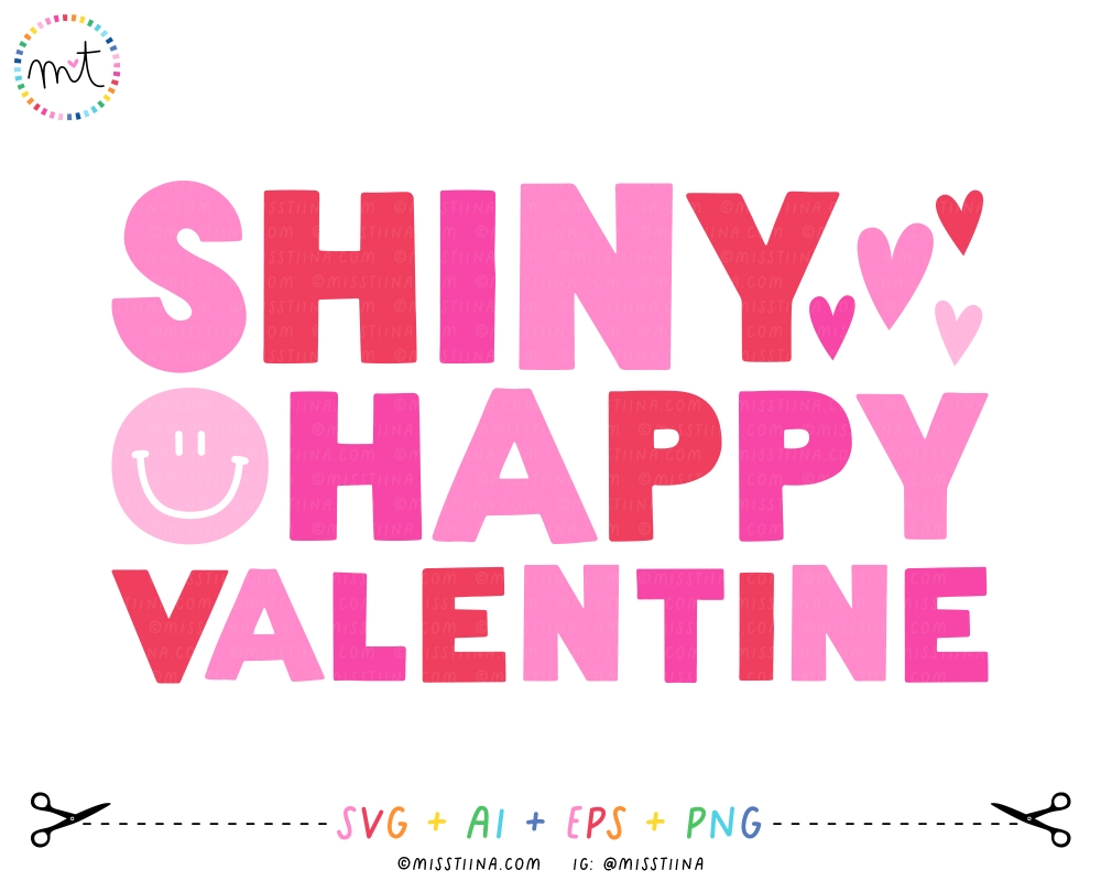 Shiny Happy Valentine SVG