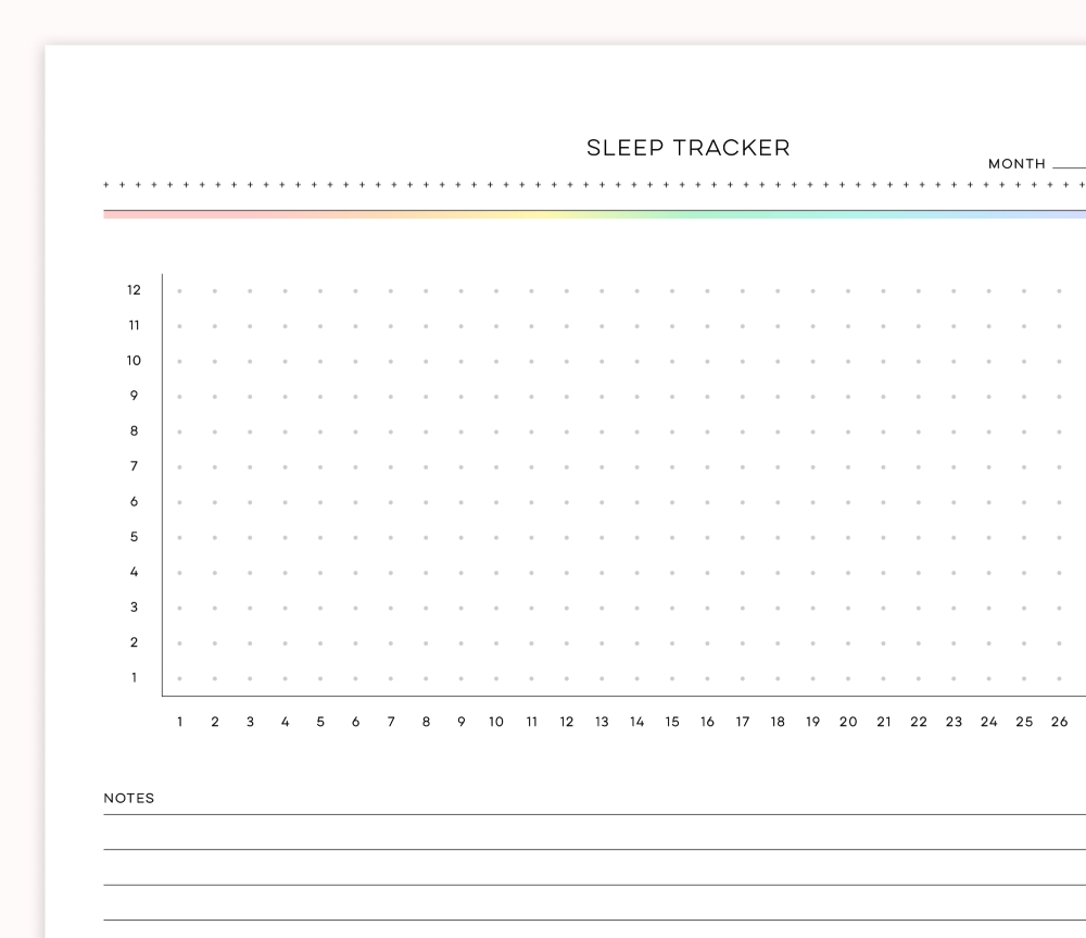 Monthly Sleep Tracker