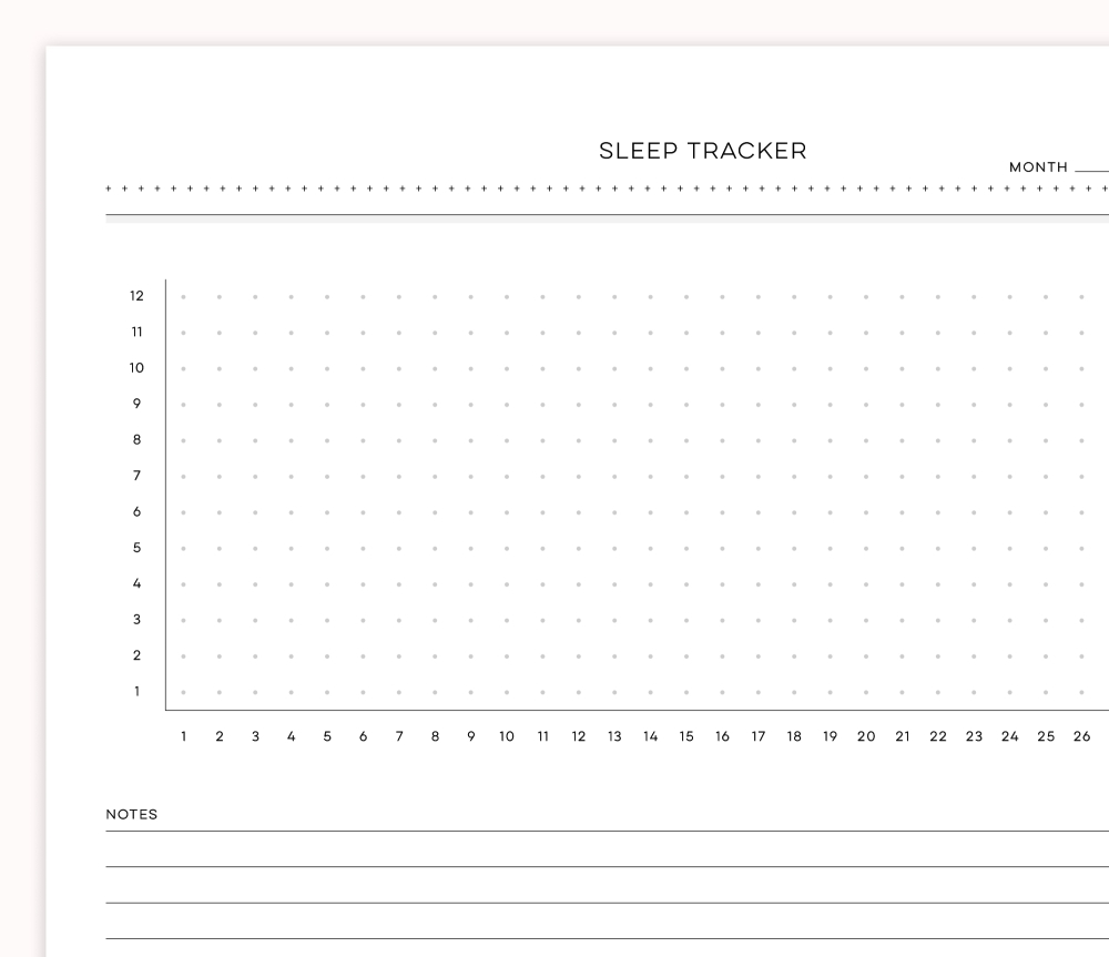 Monthly Sleep Tracker