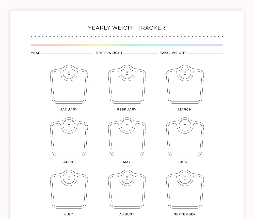 Yearly Weight Tracker