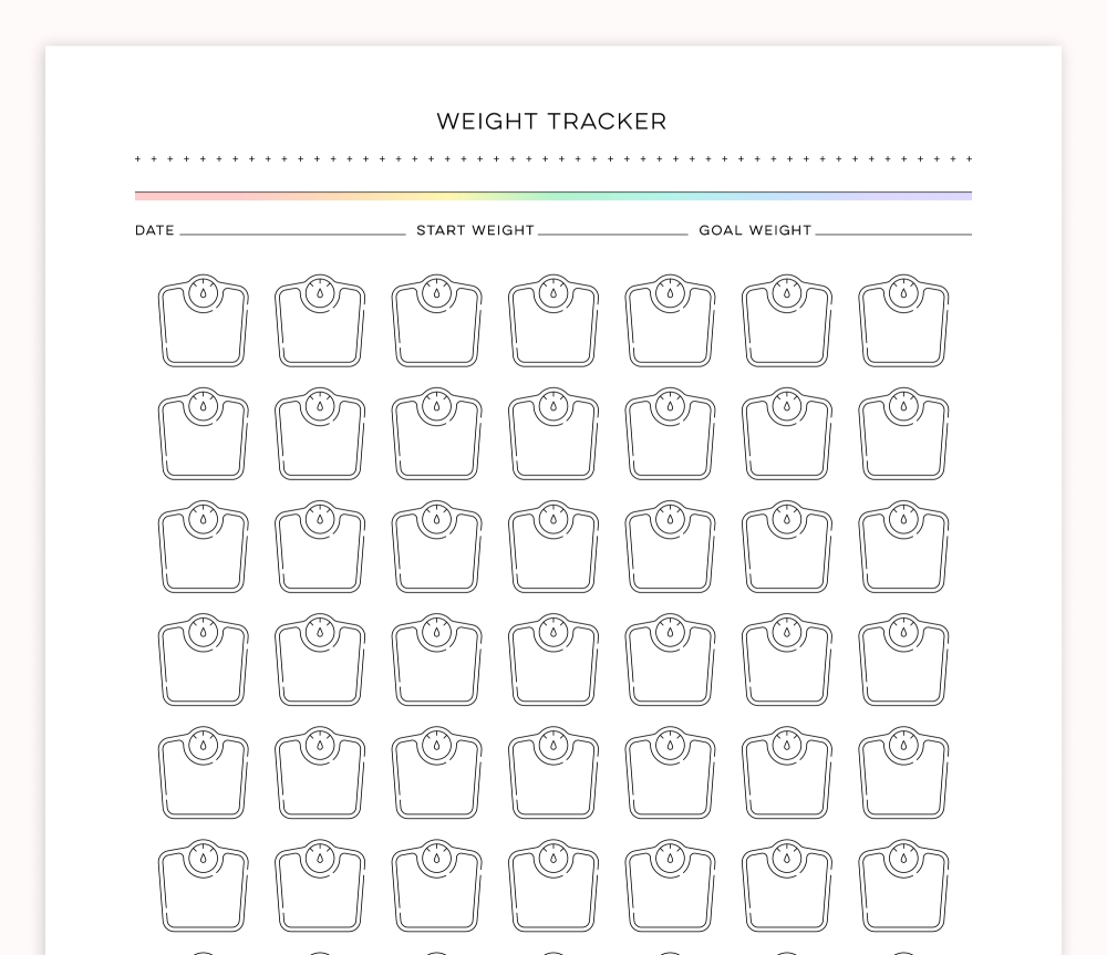 8 Week Weight Tracker