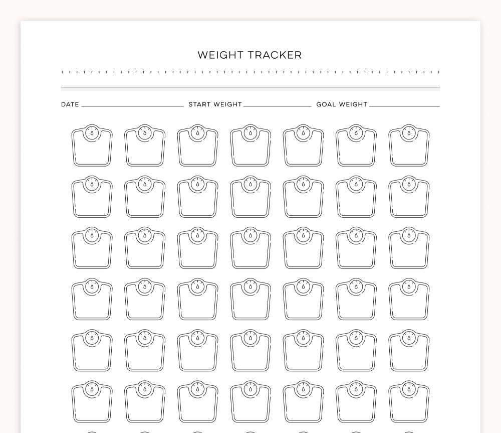 8 Week Weight Tracker