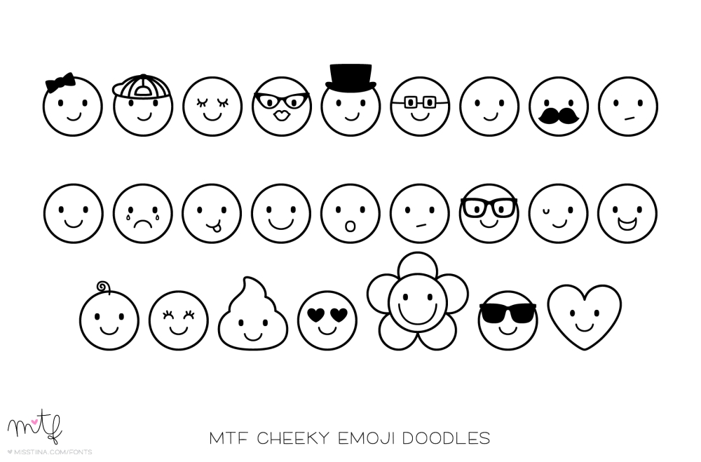 MTF Cheeky Emoji Doodles