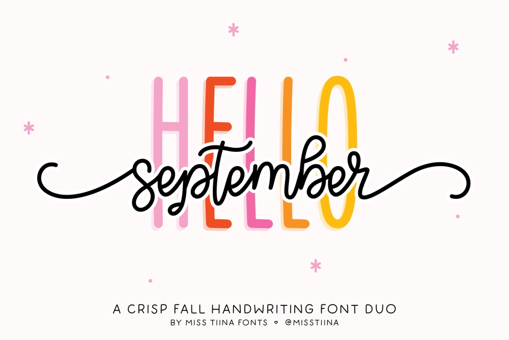 MTF Hello September Font Duo